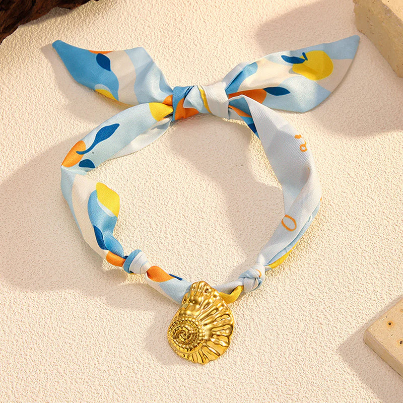Elegant Floral Scarf Necklace - greatdealsin