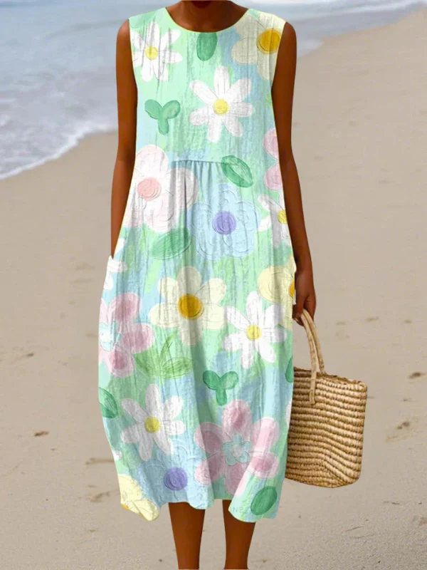 Pastel Blossom Midi Dress - greatdealsin