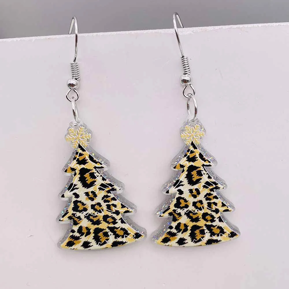 Christmas Tree Acrylic Earrings - greatdealsin