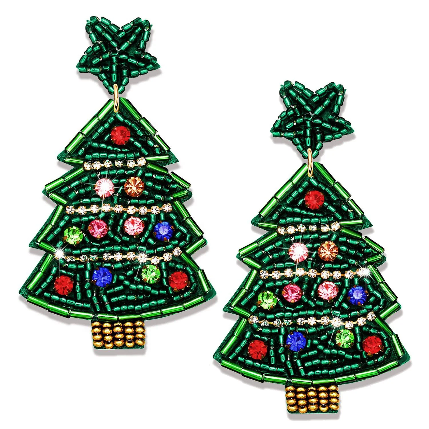 Stylish Christmas Beaded Earrings - greatdealsin