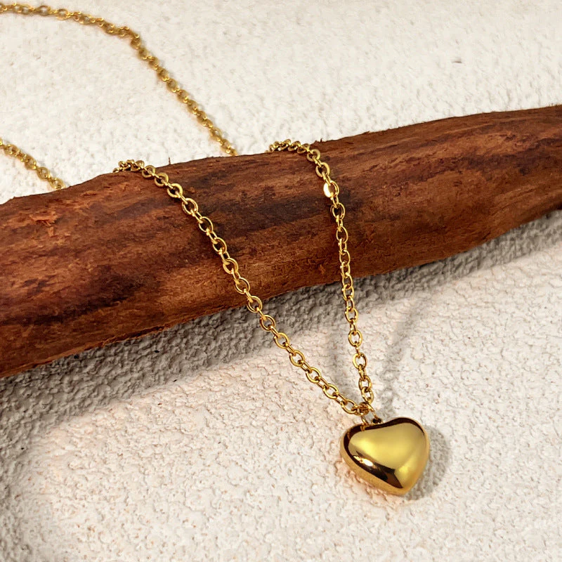 Golden Heart Pendant Necklace - greatdealsin