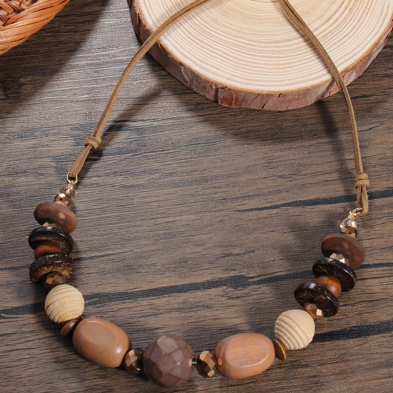 Ethnic Versatile Wooden Beads Necklace - greatdealsin