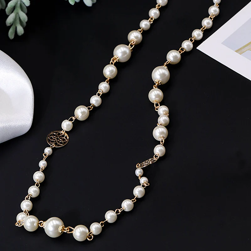 Fashionable Pearl Versatile Long Necklace - greatdealsin
