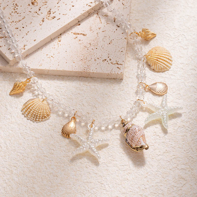 Ocean Charm Shell Necklace - greatdealsin