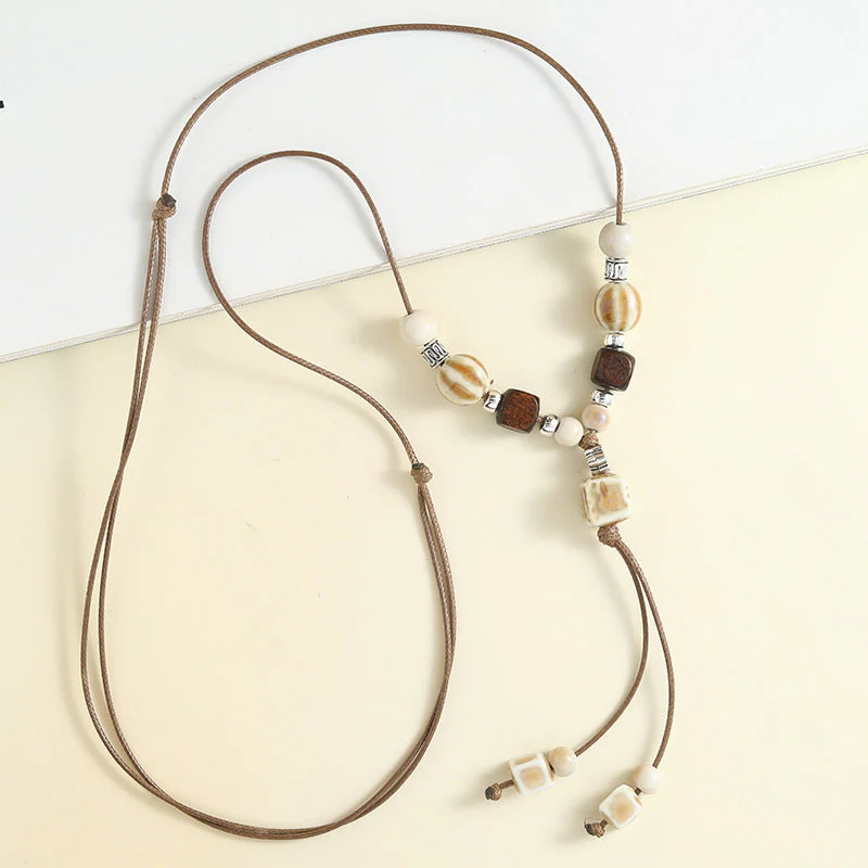 Boho Beaded Pendant Necklace - greatdealsin