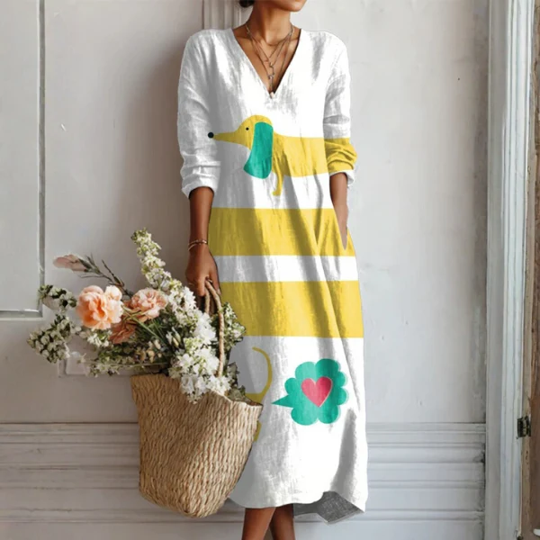 Urban Bohemian Dress V‑neck - greatdealsin