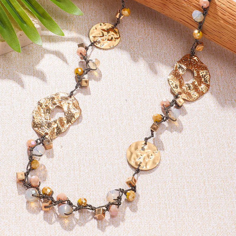 Beaded Braided Fashion Long Necklace - greatdealsin