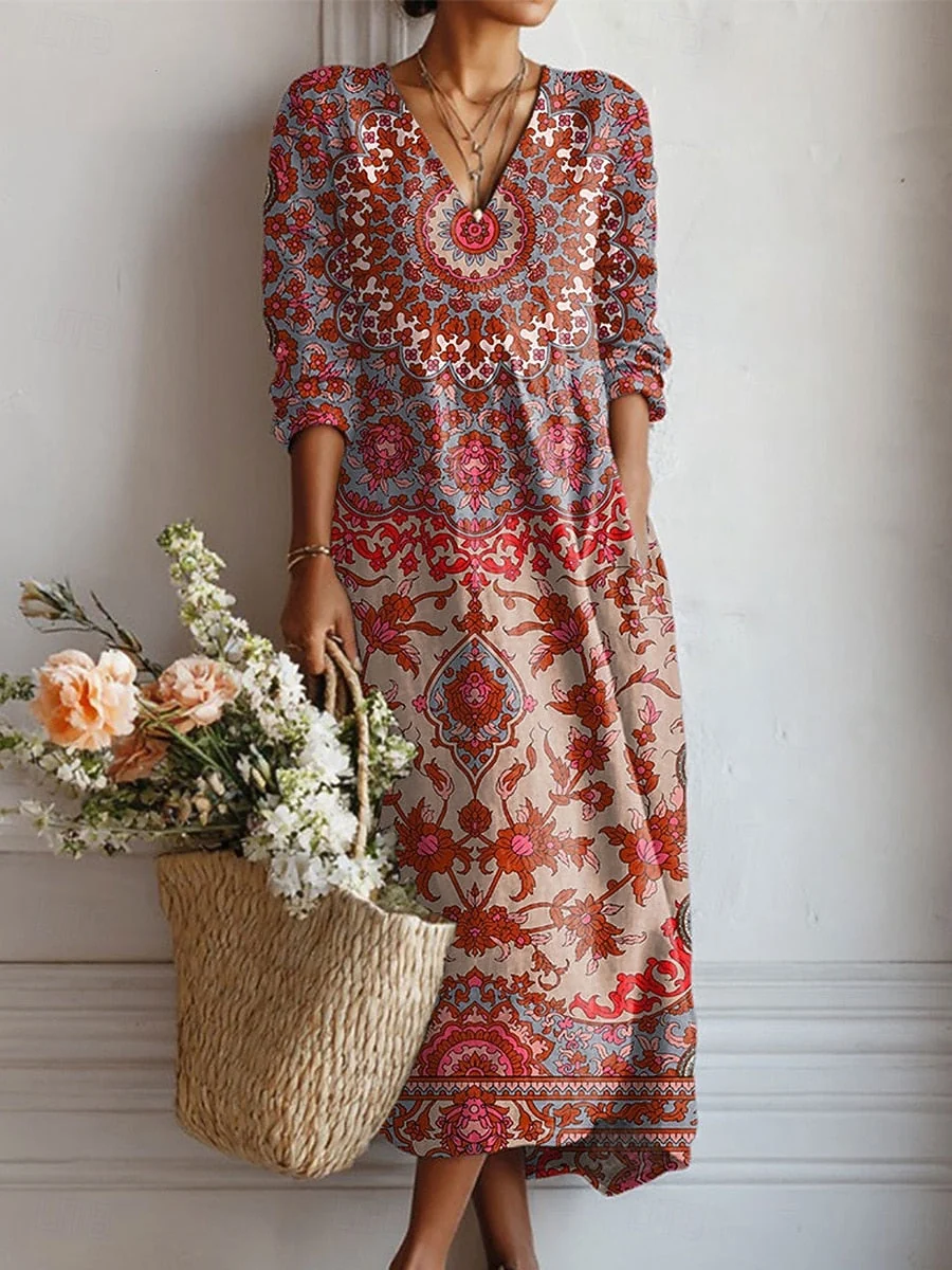 Everyday Comfort Dress Floral Printed - greatdealsin