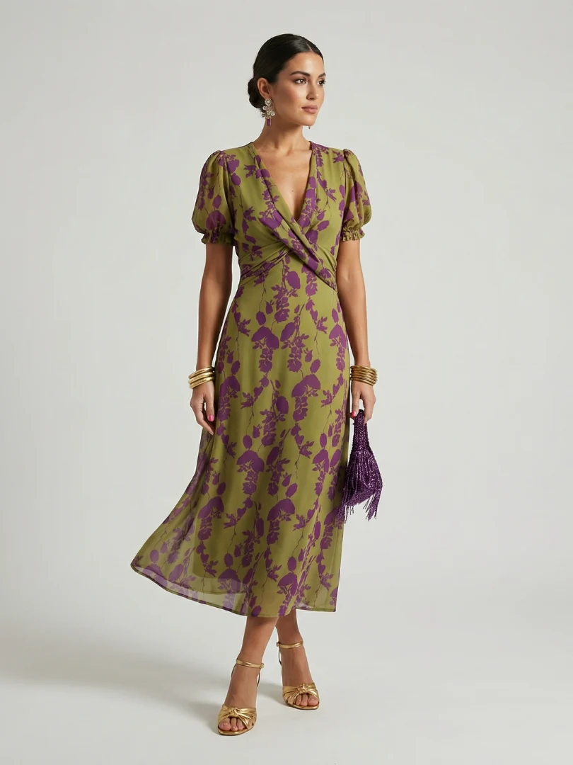 Relaxed Floral Midi Dress - greatdealsin