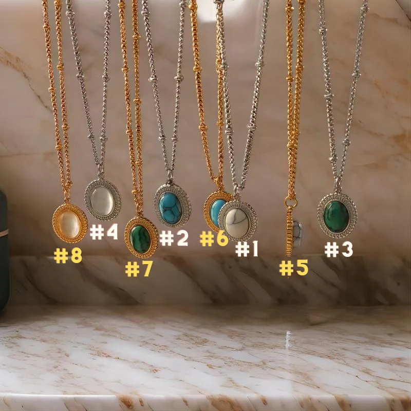 Vintage Coloured Stone Necklace - greatdealsin