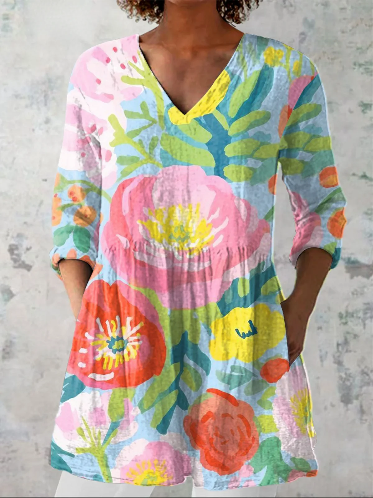 Soft Fabric V-Neck - greatdealsin