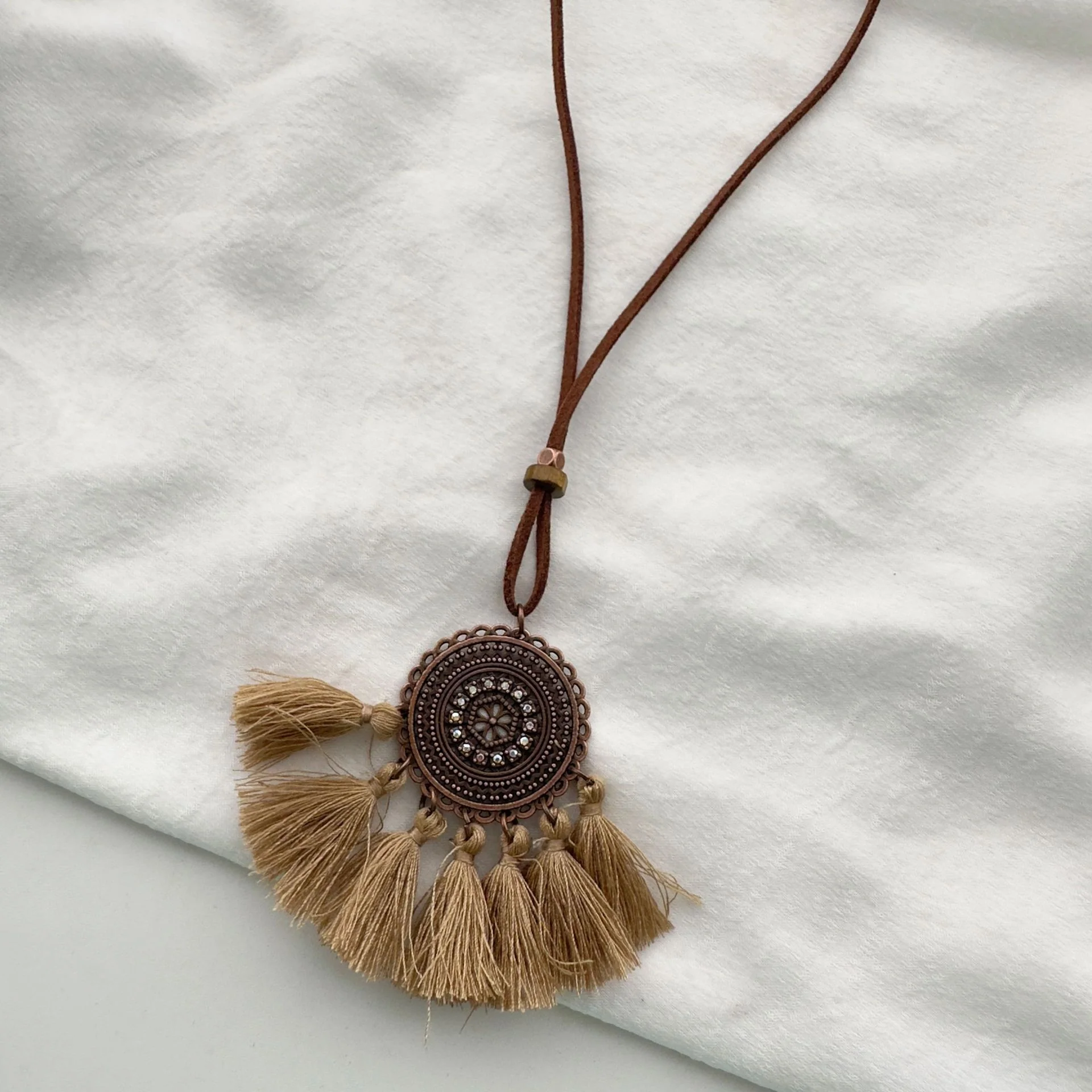 Ethnic Tassel Pendant Necklace - greatdealsin