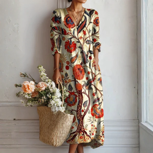 Bohemian Floral Dress - greatdealsin