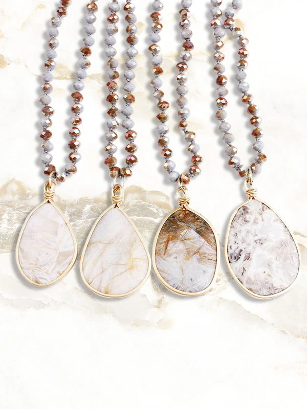 Irregular Natural Stone Necklace - greatdealsin