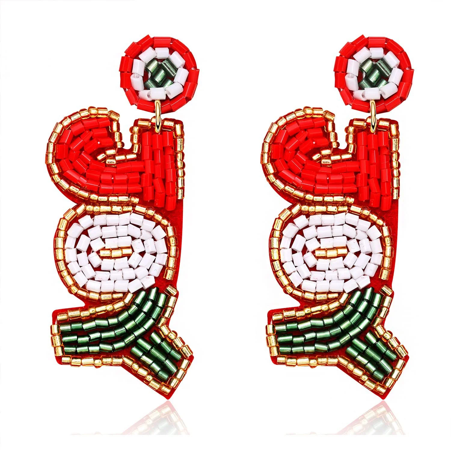 Stylish Christmas Beaded Earrings - greatdealsin