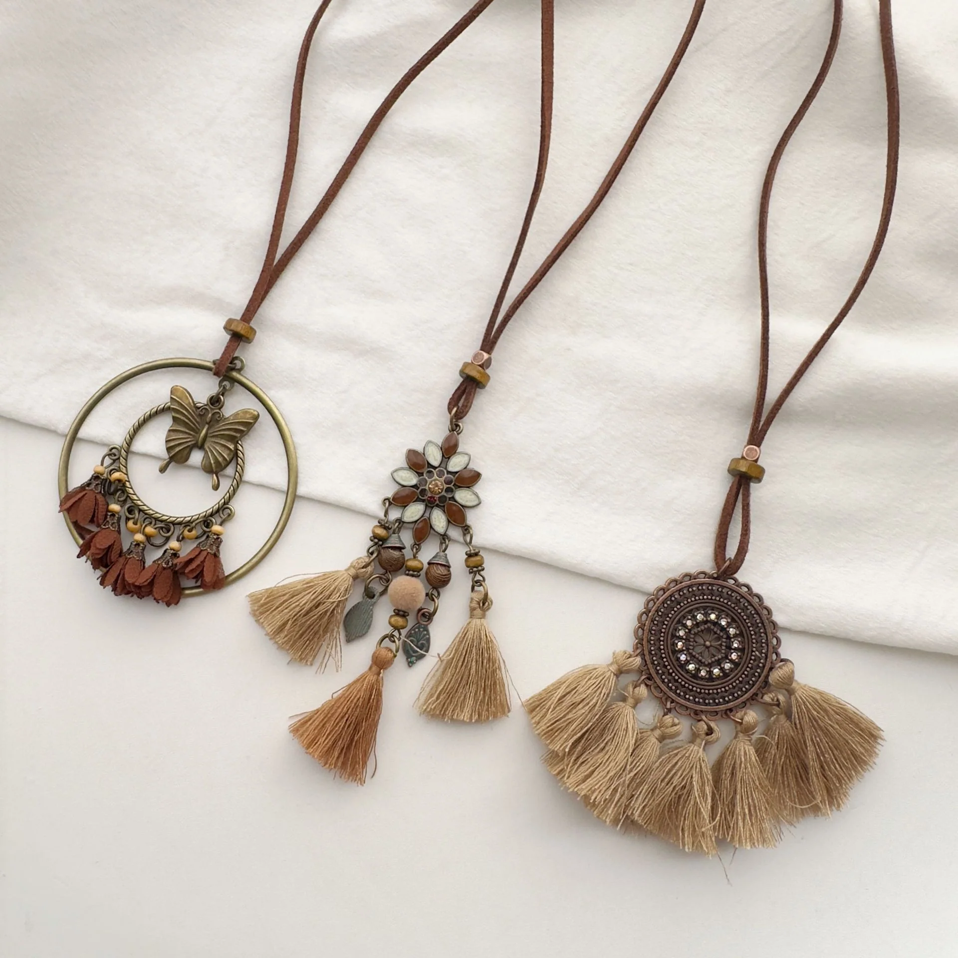 Ethnic Tassel Pendant Necklace - greatdealsin