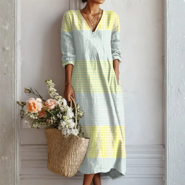Crisp Linen Dress - greatdealsin