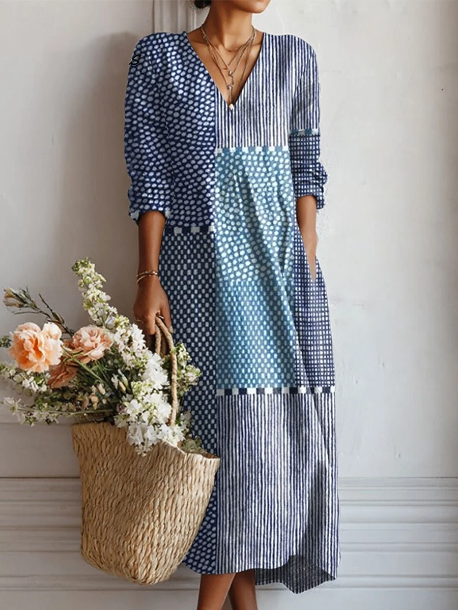 Everyday Comfort Dress Bold Print - greatdealsin