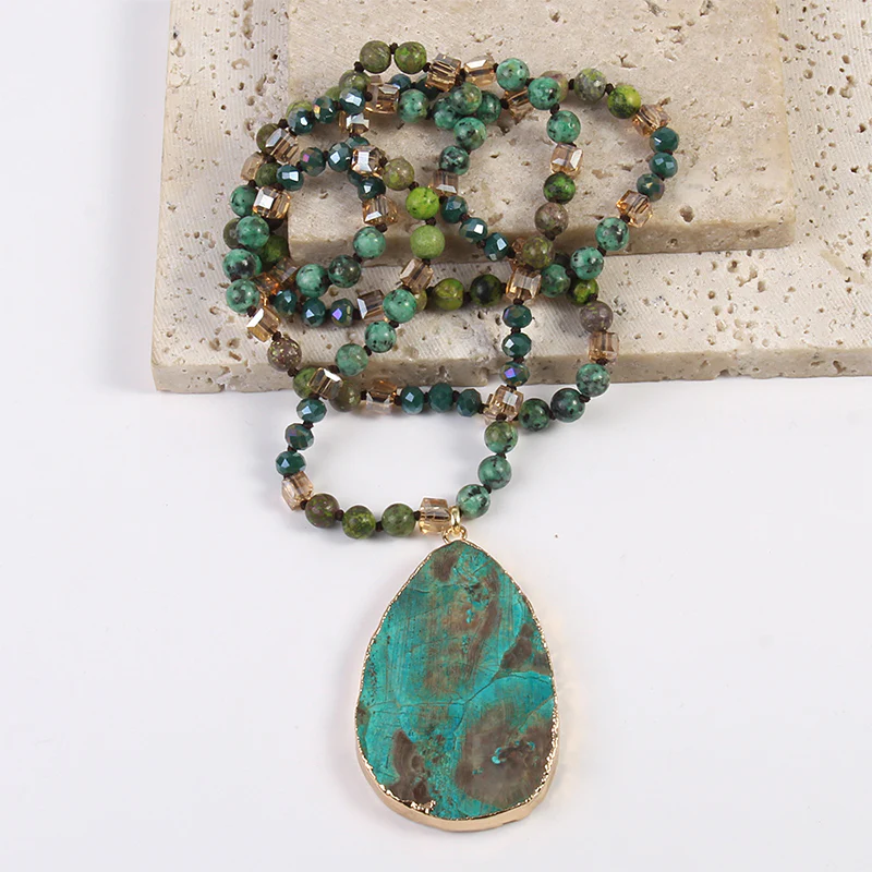 Glass Faceted Necklace - greatdealsin