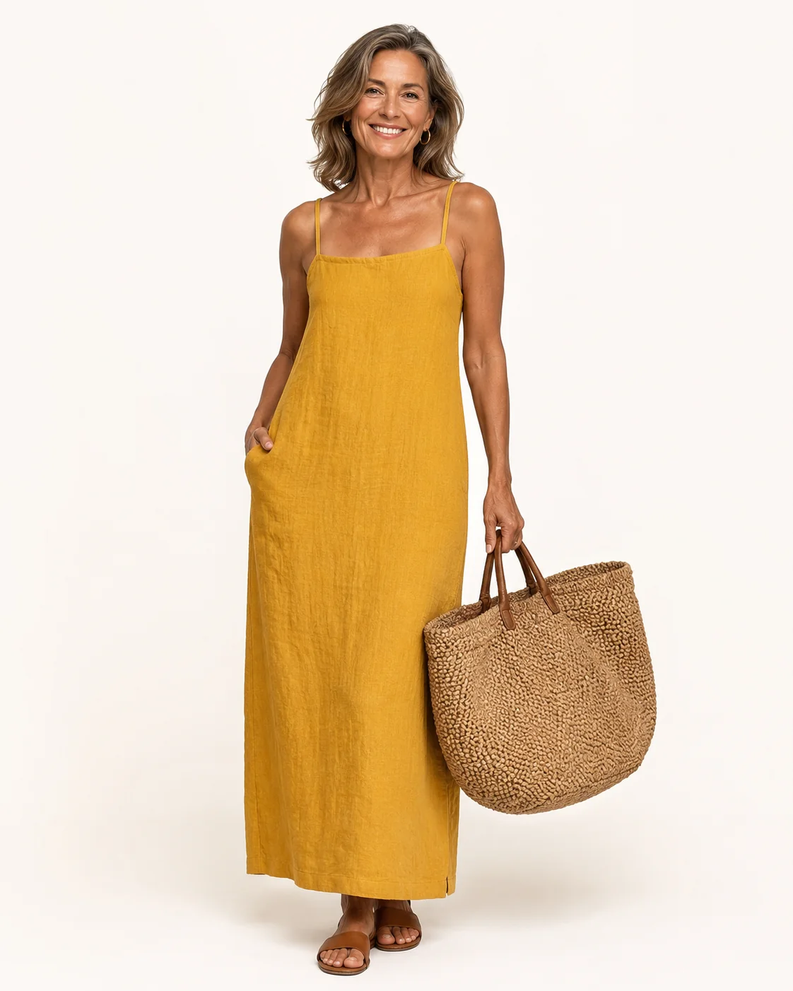 Breezy Linen Maxi Dress - greatdealsin
