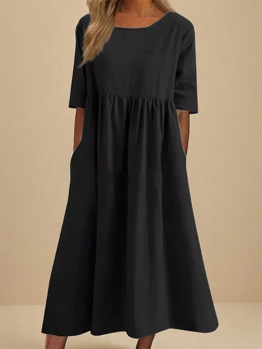 Classic Mid Sleeve Dress - greatdealsin